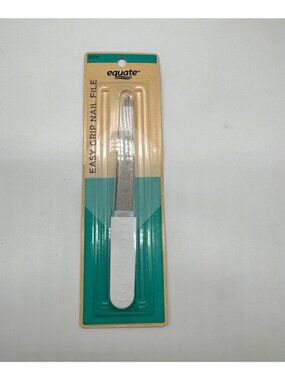 Equate Easy Grip Nail File Non Slip Handle New